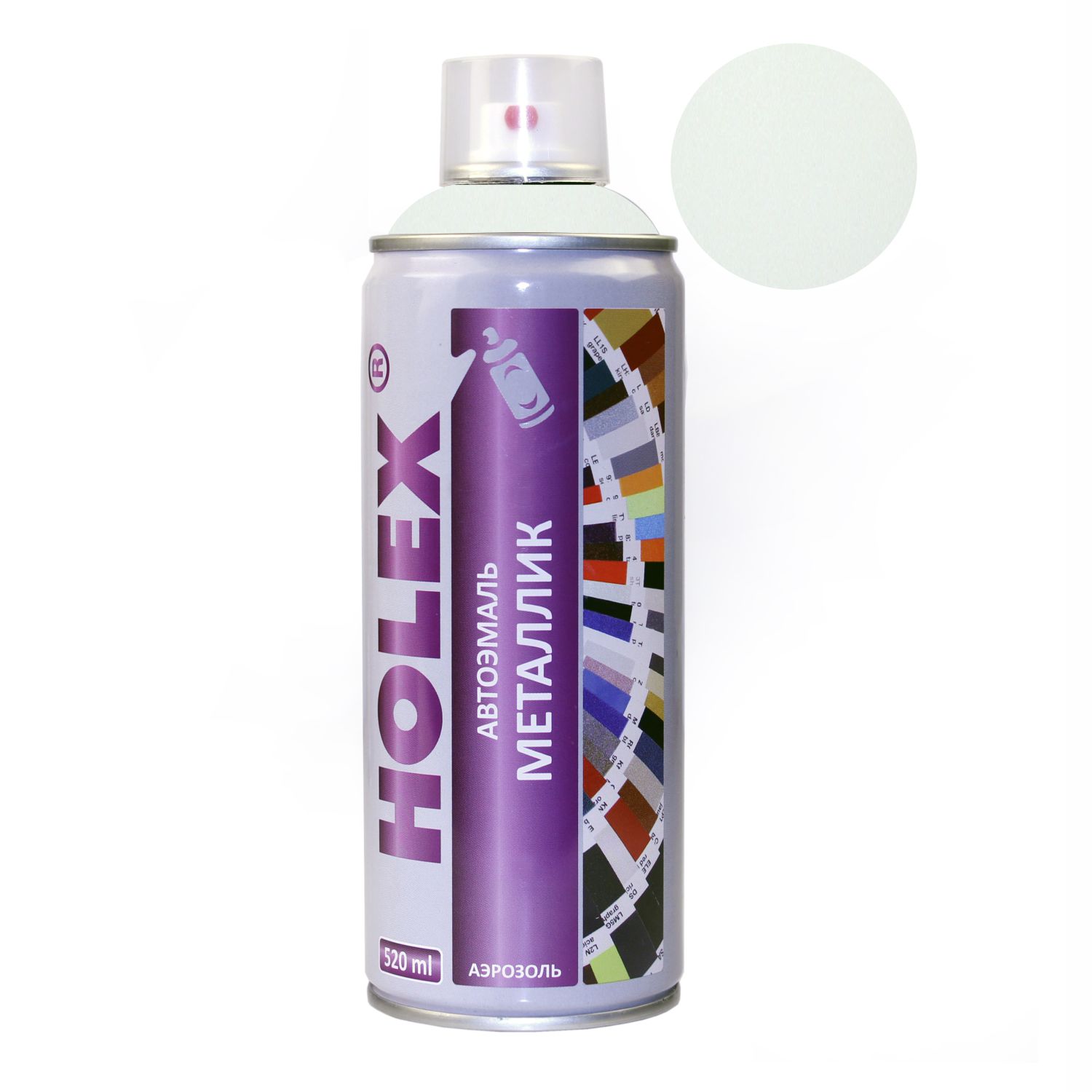 Краска аэрозольная Holex TOYOTA 1F7 - SATIN SILVER Ме 520 мл