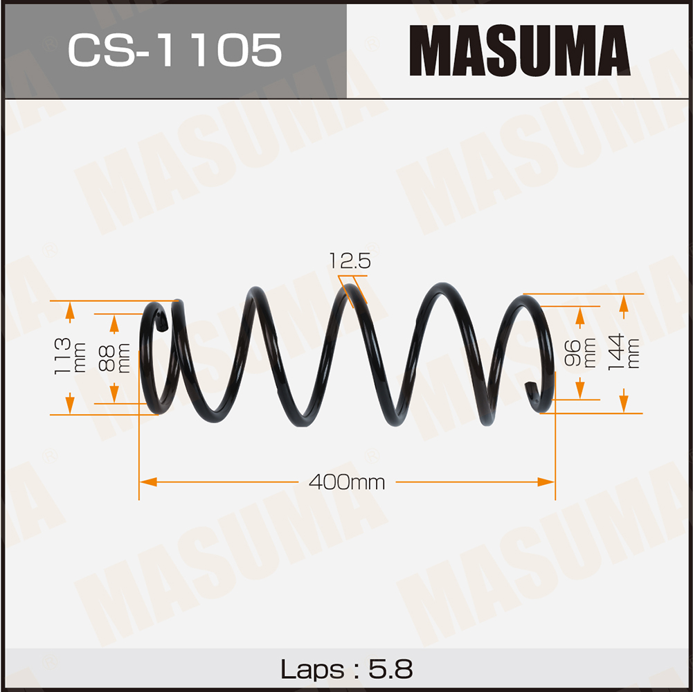 Пружина подвески Toyota YARIS / NCP93 передняя Masuma
