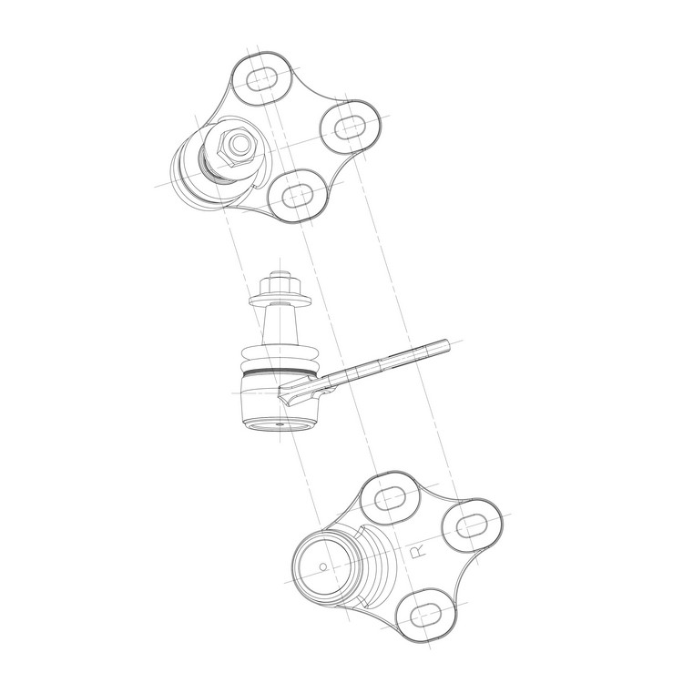 Шаровая опора AUDI TT / TTS / TTRS 2006-2019 FRONT AXLE