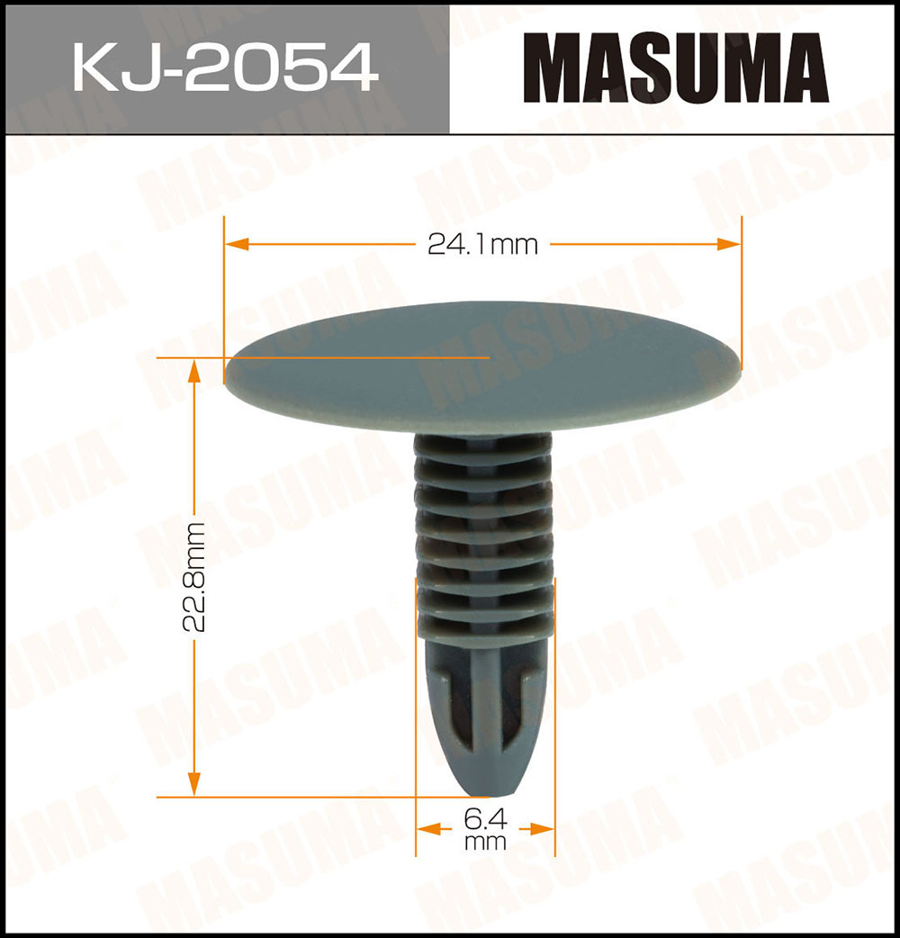 Клипса MASUMA KJ-2054 салонная бледно-синяя