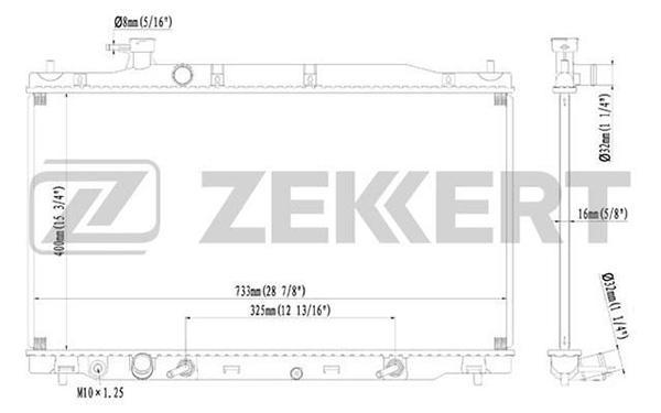 Радиатор ZEKKERT MK1236 Honda CR-V III 09-
