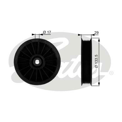 Ролик натяжителя GATES Chrysler Caravan/Voyager 3.3-3.8i 89-07