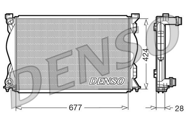 Радиатор DENSO Audi A6 2.4/3.0/3.2i 04-