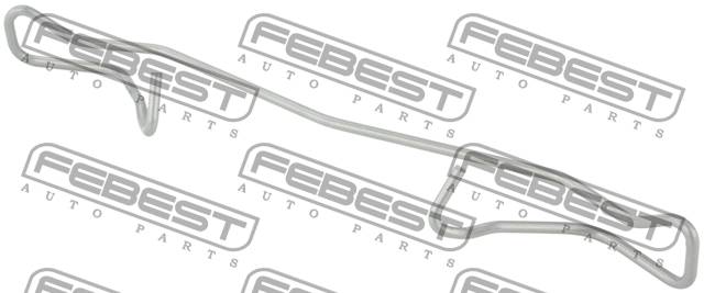 Пружина тормозных колодок Ford Focus II 04-; Honda Accord 03-, Civic IX 12- \ FEBEST 0303-001
