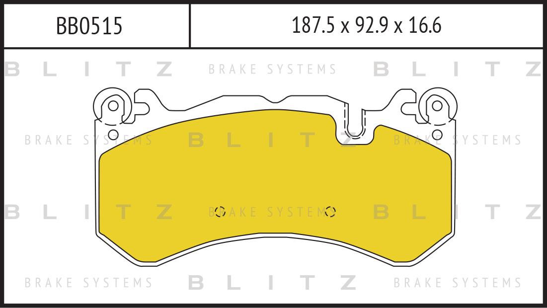 Колодки тормозные MB W204/W211/W212/R230 63 AMG передние