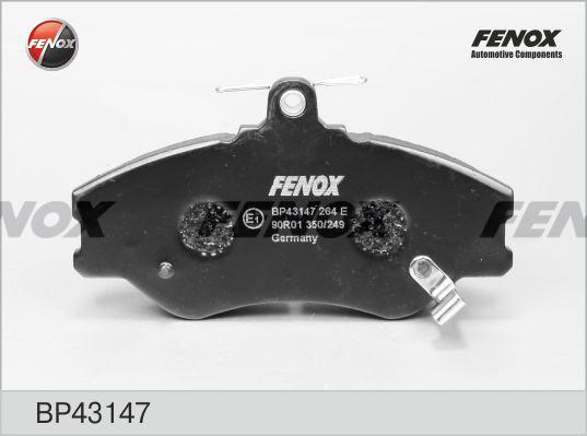 Колодки тормозные Hyundai Porter (ТагАЗ), H100 94-, H1 97- передние \ FENOX BP43147