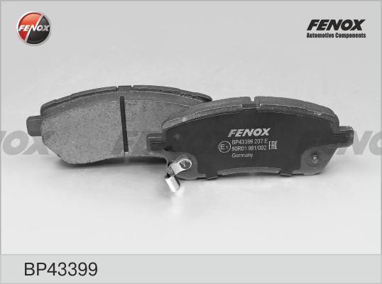 Колодки тормозные Ford Fiesta 08-; Mazda 2 07- передние \ FENOX BP43399