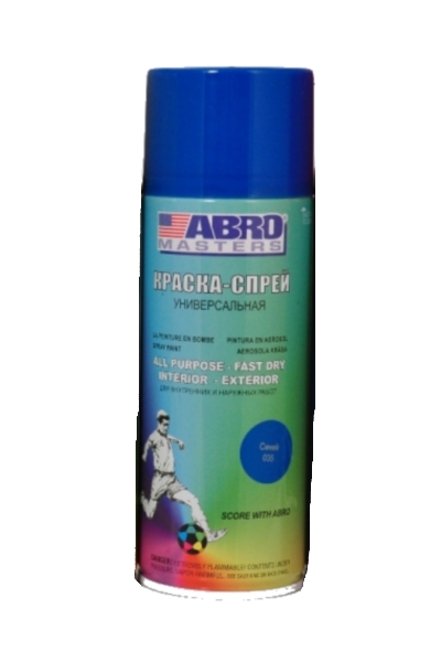Краска аэрозольная Abro Masters синяя 400 мл*