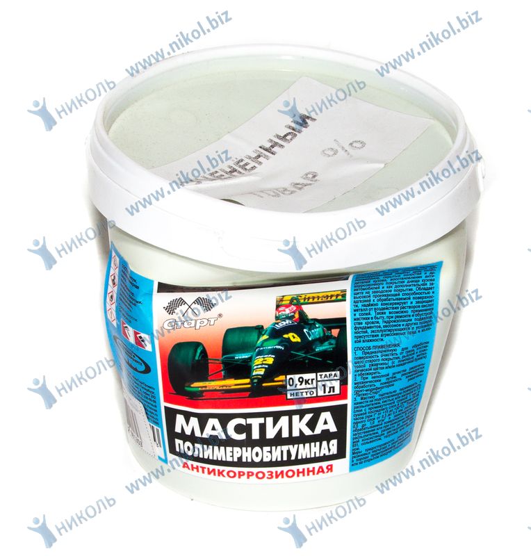 яяяМастика полимернобитумная СТАРТ ( 1л) УЦЕНКА! Деформирована уп.