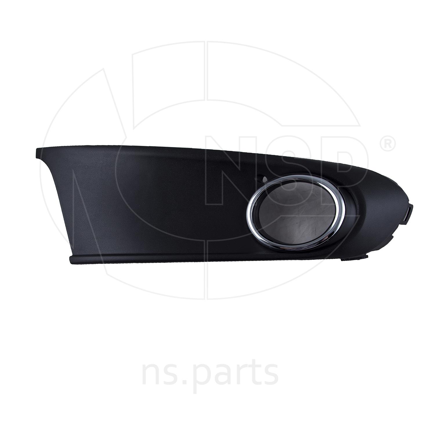 Рамка фары противотуманной левой VOLKSWAGEN Polo V sedan (09-15) (черная)