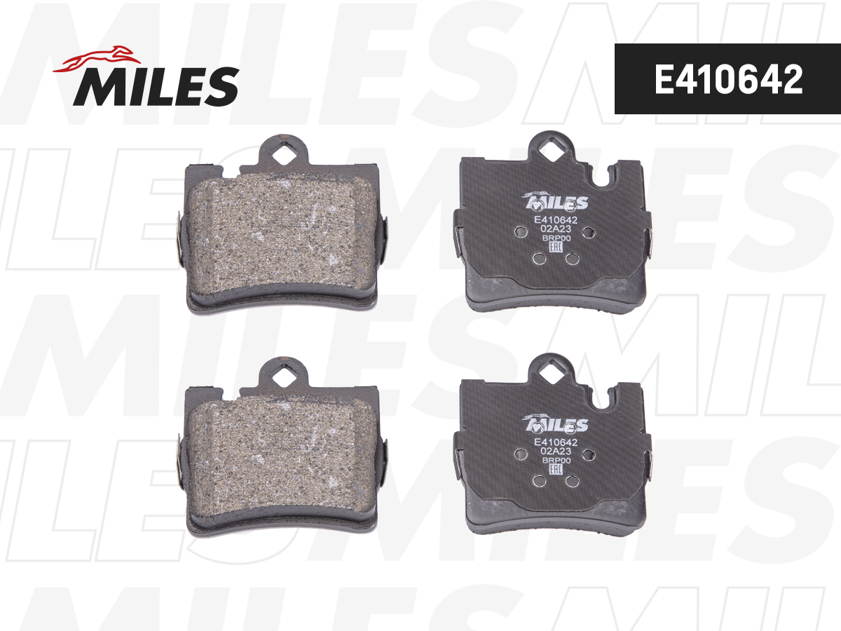 Колодки тормозные MERCEDES W220 S320-S600 98>05/C215 AMG задние MILES 