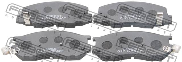 Колодки тормозные Toyota Previa 90-00, Liteace, Townace 97-08; Daihatsu передние \ FEBEST 0101-SR40F