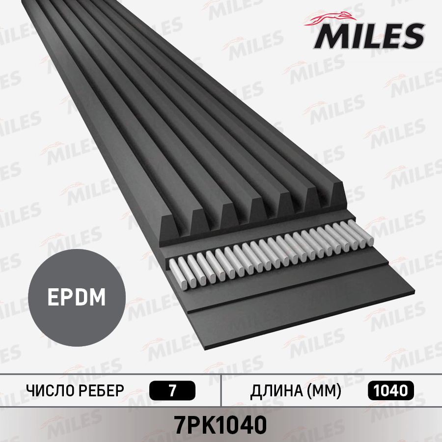 Ремень поликлиновой MILES