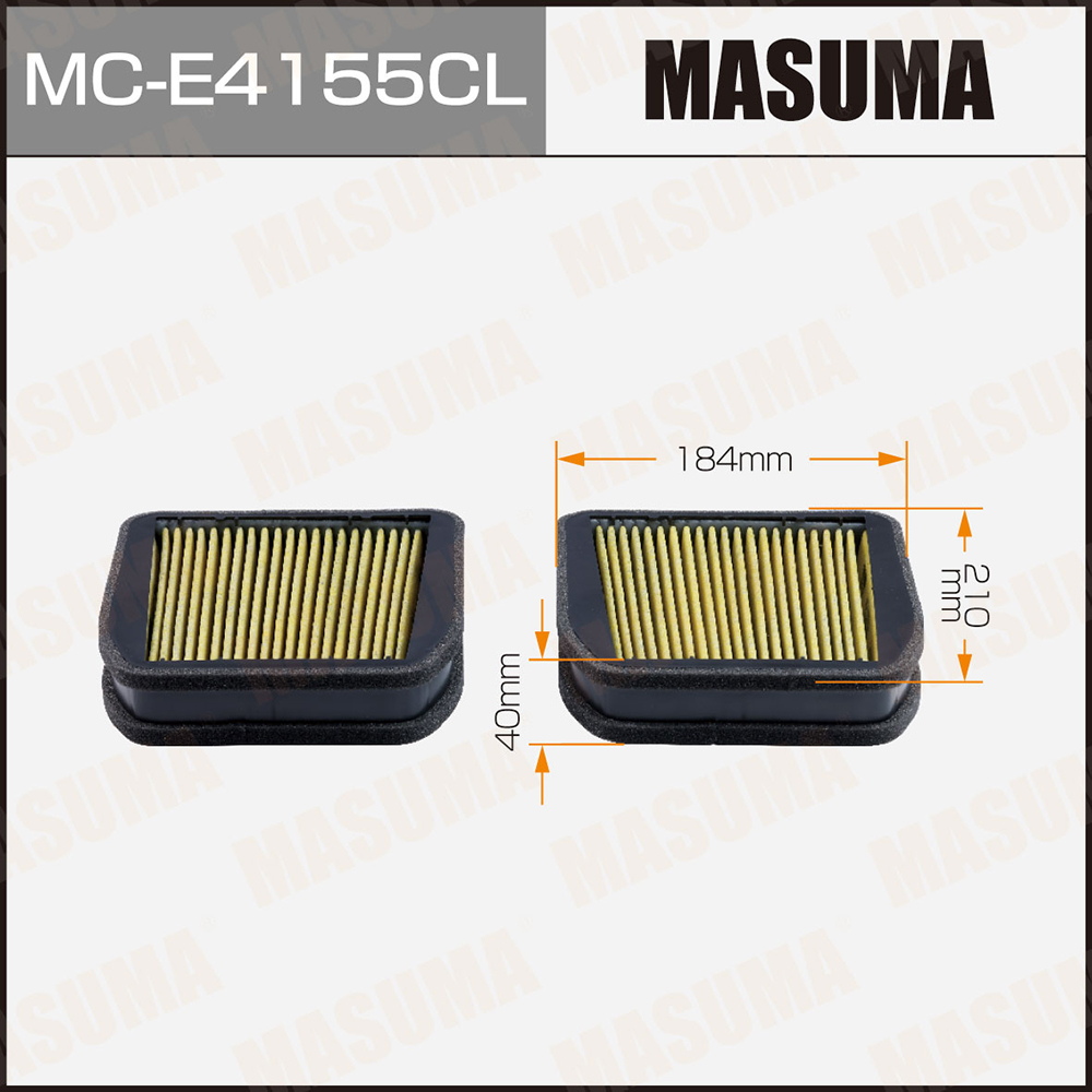 Фильтр салона AC0095SET угольный Masuma