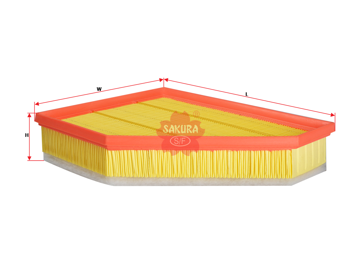 Фильтр воздушный BMW 1 (E81-E88) 07-13, 3 (E90-E93) 05-, X1 (E84) 09- N47, N57, M57 Diesel SAKURA
