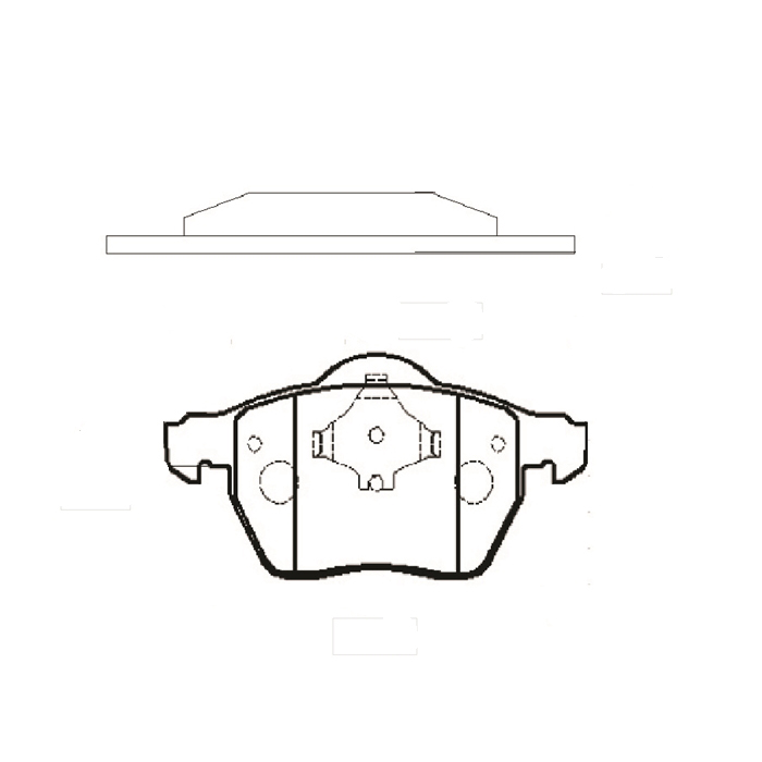 Колодки тормозные Audi A4 (B5-B7) 94-08, A6 (C5) 97-11; VW Passat (3B) 96-05 передние \ CTR GK1232 (CKVW-5)