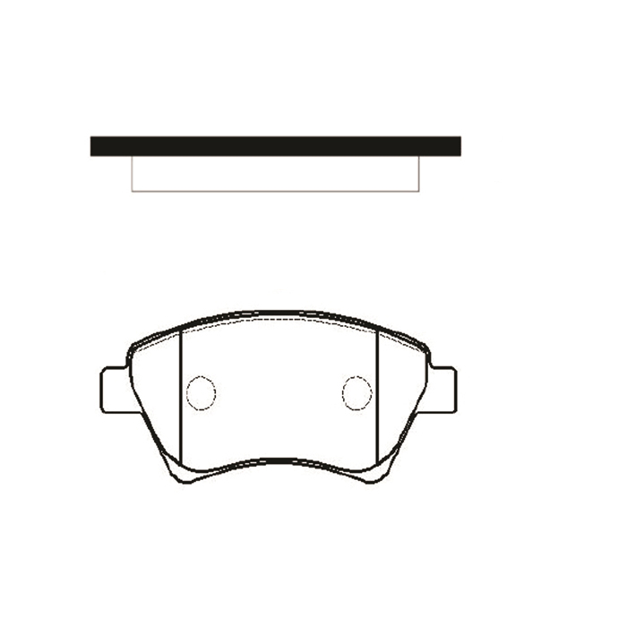 Колодки тормозные Renault Kangoo 01-, Megane II 02-, Scenic II 03- передние \ CTR GK0935 (CKRN-27)