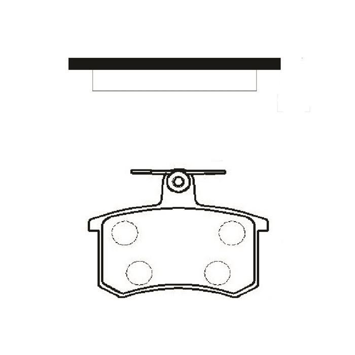 Колодки тормозные Audi 80 (B4) 91-, 100 (C4) 90-, A4 (B5) 94-, A6 (C4) 94- задние \ CTR GK1269 (CKVW-42)