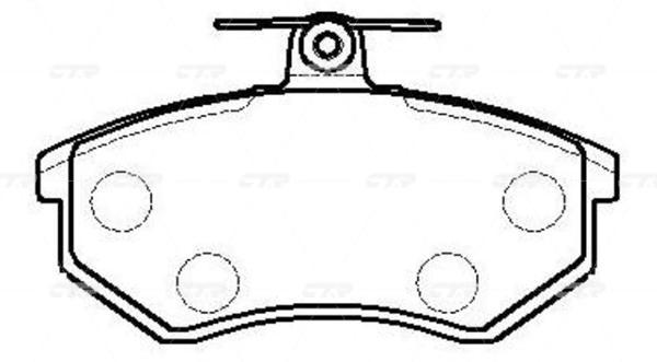 Колодки тормозные Discontinued пер. \ GK1271 (CKVW-44)