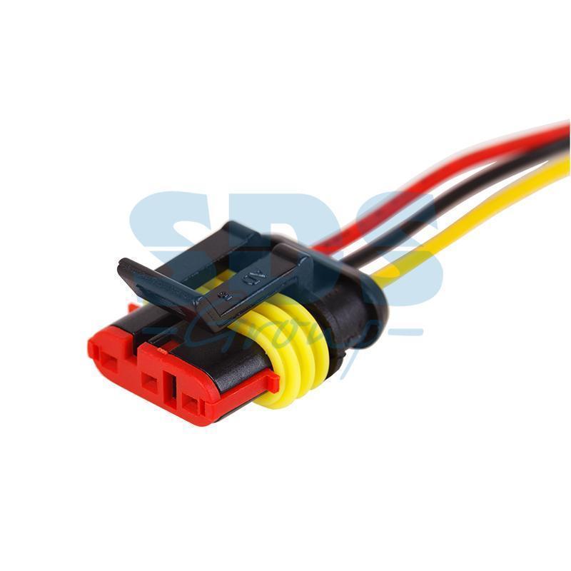 Разъем 3х-контактный гнездо с проводом 20 см DJ7031-1.5-21 Rexant