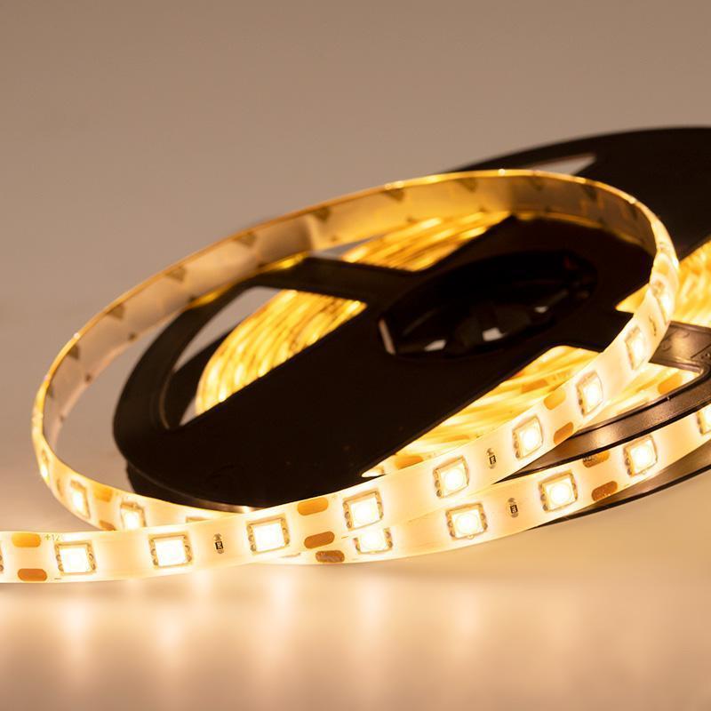 Светодиодная лента влагозащитная 60 LED в 1 м теплая белая 12 В 10 мм IP65 SMD 5050 5 м Rexant