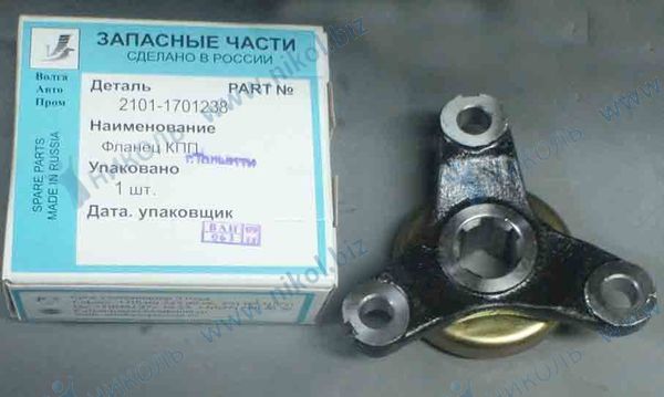 Фланец эластичной муфты 2101 между КПП и муфтой (крупный зуб) ВолгаАвтоПром в уп.