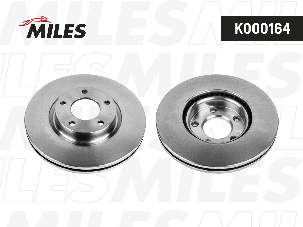 Диск тормозной Mazda 3 2.0 03-, Mazda 5 R16/17/18 05- передний вентилируемый Miles