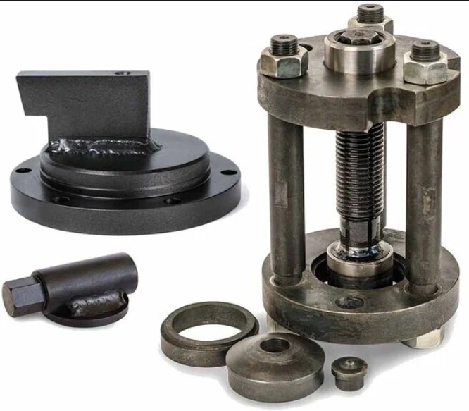 Приспособление для регулировки шкворней УАЗ 2360 Профи с пресом и натяжителем Ваксойл