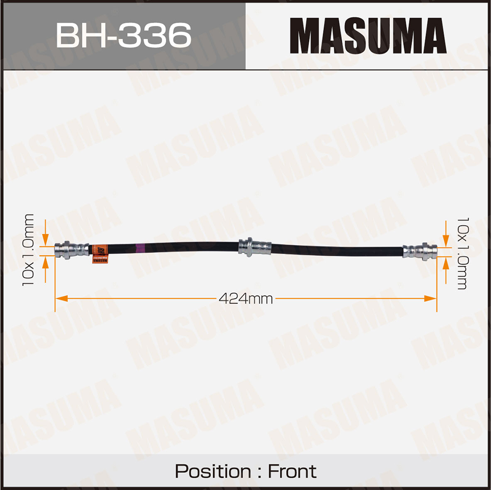 Шланг тормозной Mitsubishi Pajero V2#V,W, V4#W, Chalendger K94,96,97W,WG передний Masuma
