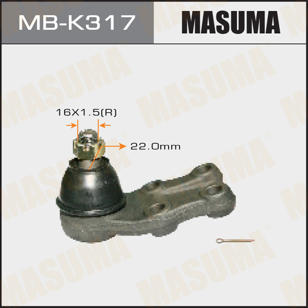 Шаровая опора Hyundai H-1 97- нижняя Masuma