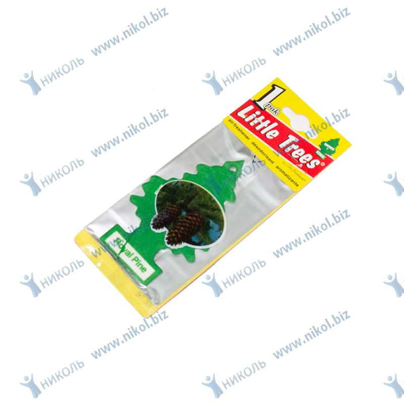 Освежитель подвесной Little Trees (оригинал) елка Royal Pine(картон)