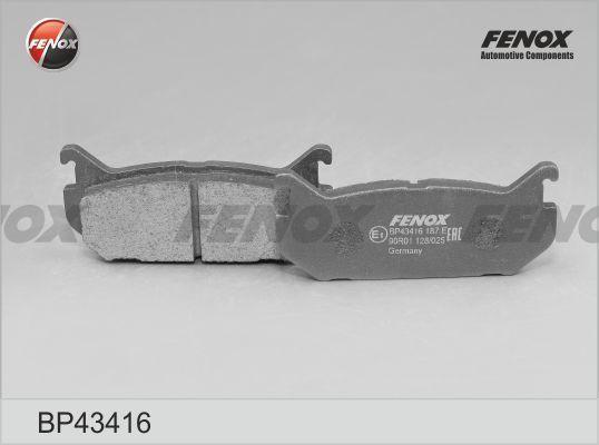 Колодки тормозные Mazda 626 IV 91-, 626 V 97-, MX-6 II 92- задние дисковые (GDB1140) \ FENOX BP43416