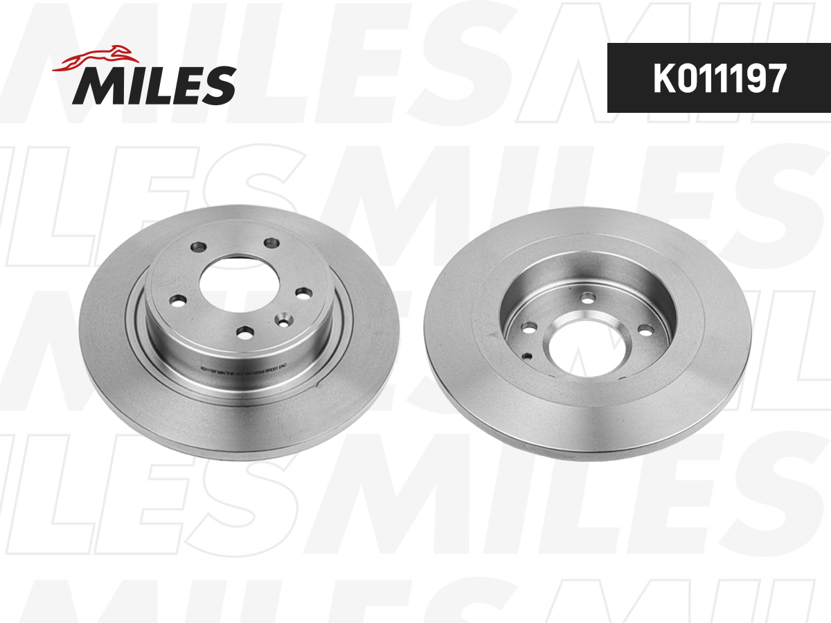 Диск тормозной Chevrolet Cruze 09-; Opel Astra J 09-, Zafira C 11- задний 292 x 12 Miles