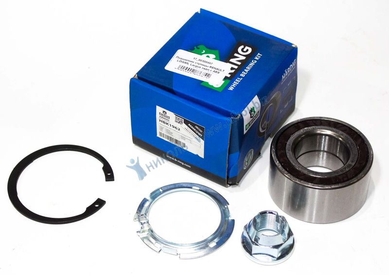 Подшипник ступицы Renault Logan 04-09; Nissan Micra III 03- передней (+ABS) B-Ring Hardig