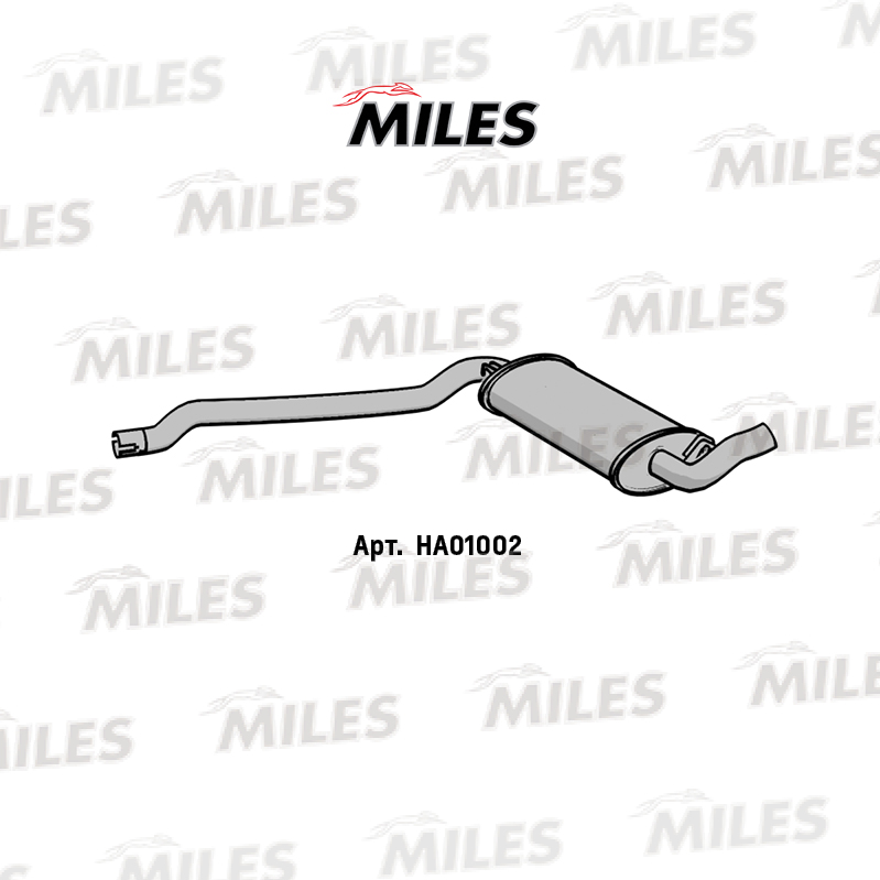 Глушитель MILES Резонатор (сталь)