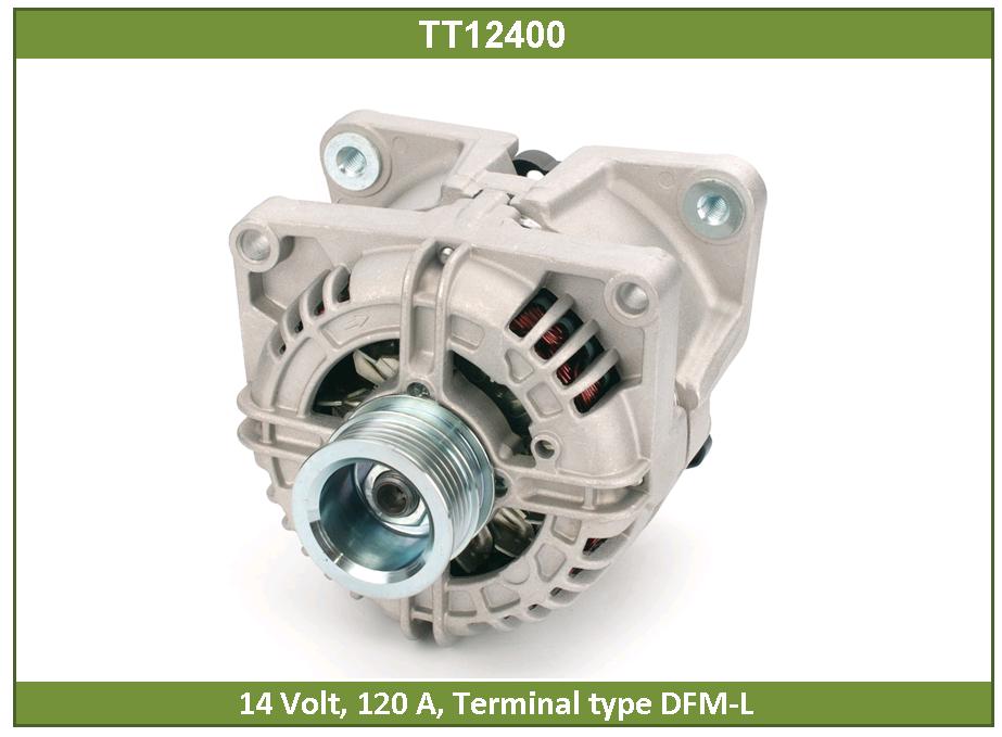 Генератор Opel Astra H 04-, Zafira B 05- 1.6-1.8 120A Tesla Technics