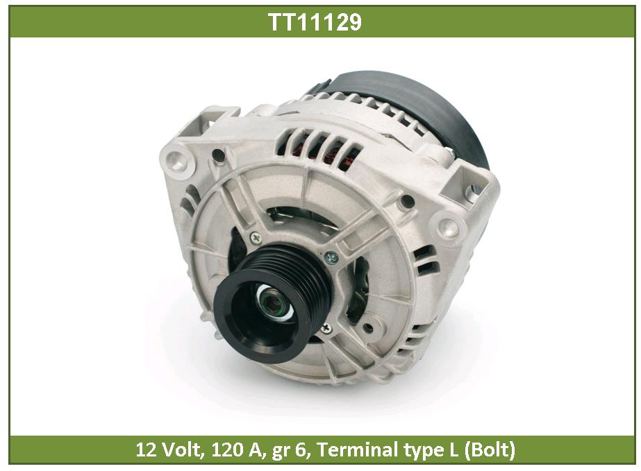 Генератор MERCEDES BENZ E/S/V класс 12V, 120A, 6gr TESLA TECHNICS