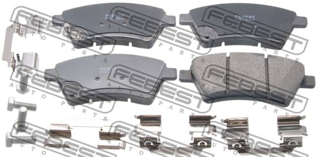 Колодки тормозные Suzuki SX4 06- передние \ FEBEST 0701-SX4F
