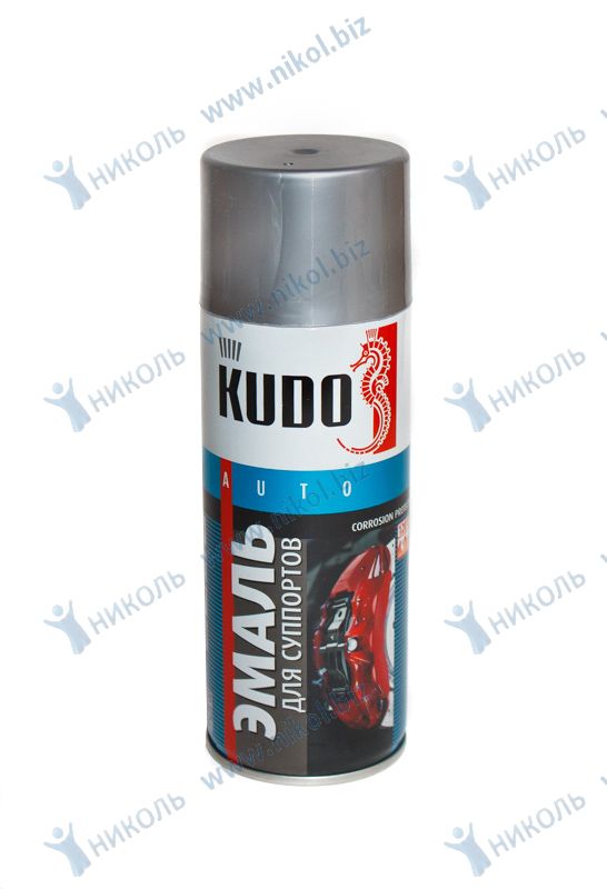 Краска для суппортов аэроз серебристая KUDO (520мл)