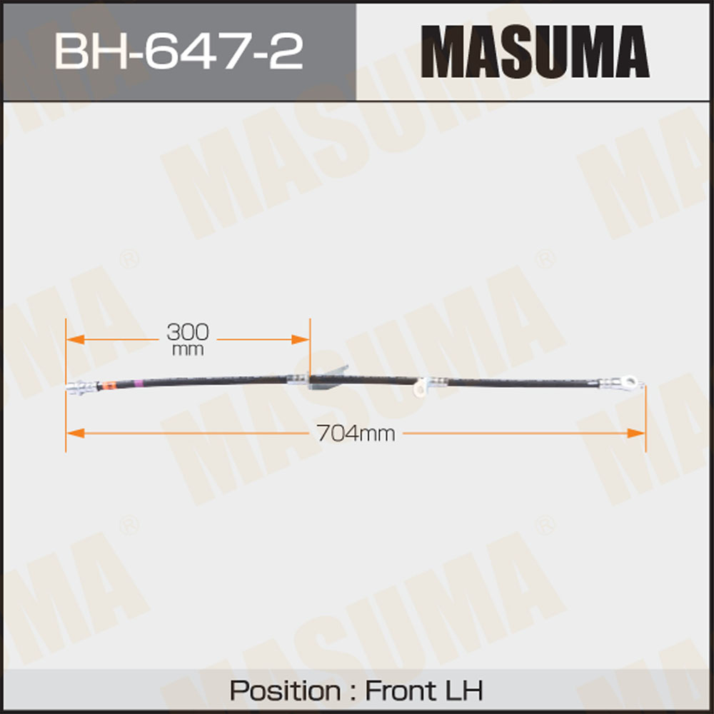 Шланг тормозной Toyota AVENSIS / ZRT27#L, ADT27#L front LH Masuma