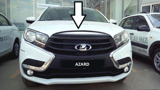 Спойлер на капот для а/м Lada Vesta седан 15- ABS