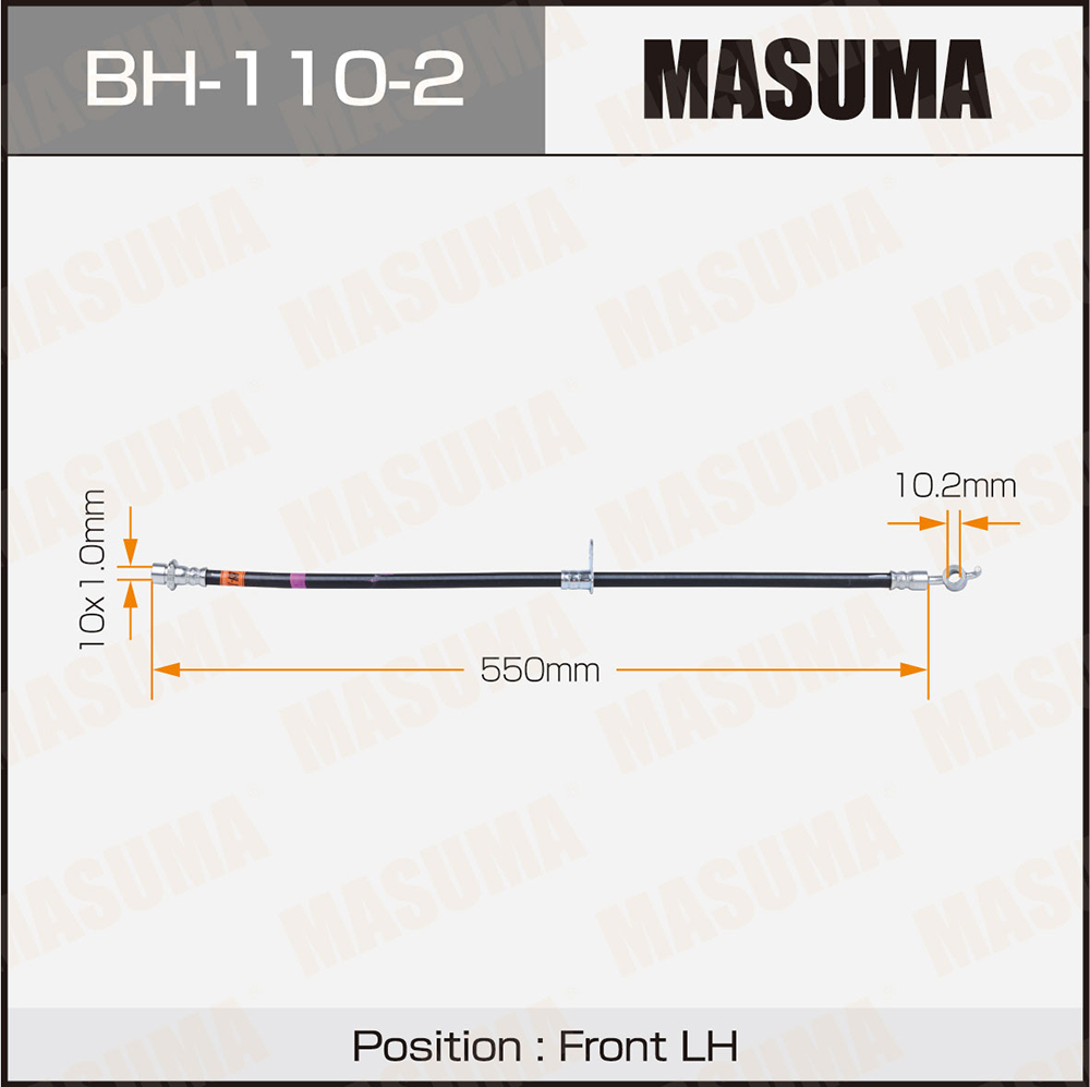 Шланг тормозной Toyota Camry/Vista 94-98 передний MASUMA левый