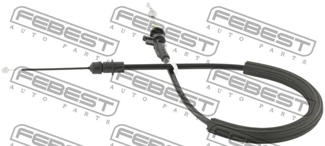 Трос замка двери VW Passat 06- внешней ручки \ FEBEST 23104-B7RV1