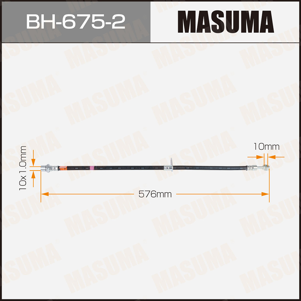 Шланг тормозной Subaru FORESTER / SH#, S1# front LH Masuma