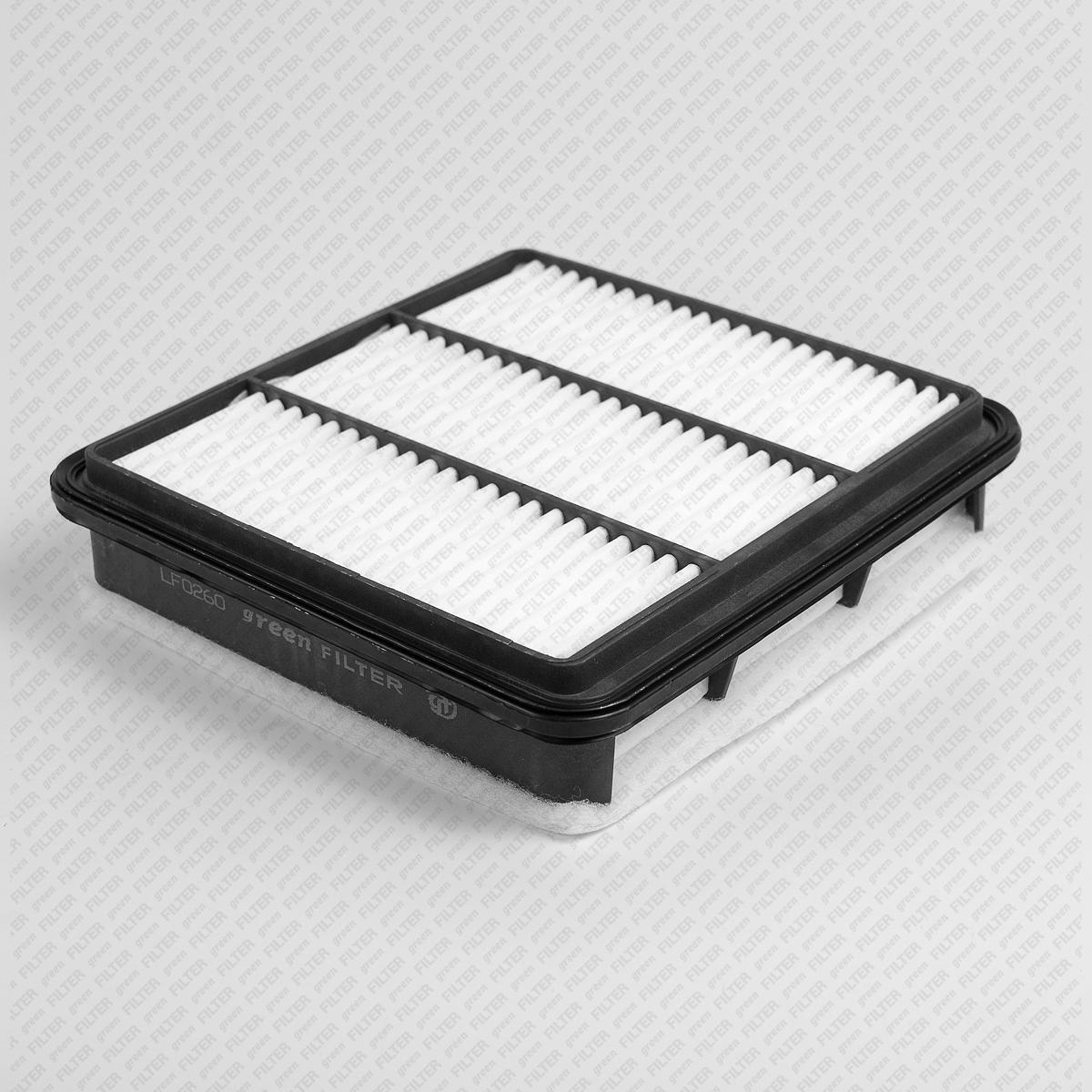 Фильтр воздушный GREEN FILTER MITSUBISHI L 200 2,5 DI-D 05->