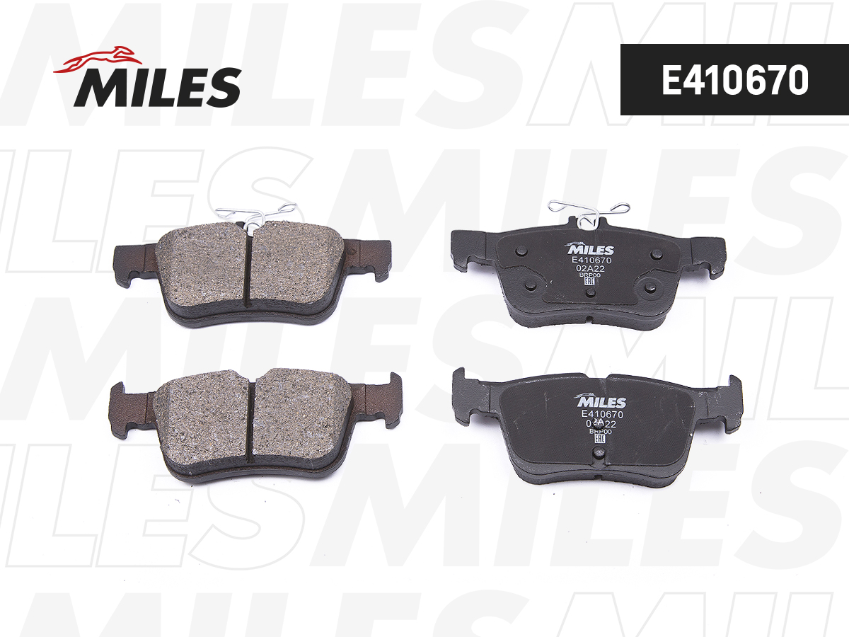 Колодки тормозные FORD KUGA/MONDEO/GALAXY/S-MAX 14- задние MILES