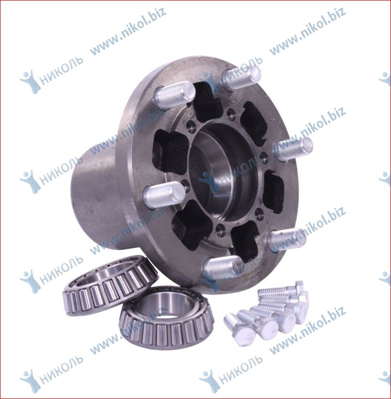 Ступица Газ-33027 передняя 4х4 с подшипн. PRAVT