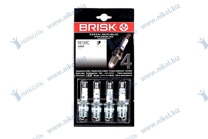 Свеча BRISK Super FR15YC Ford (к-т=4шт)