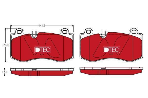 Колодки тормозные MB E-Class (W211) 02-, S-Class (W221) передние \ TRW GDB1733DTE