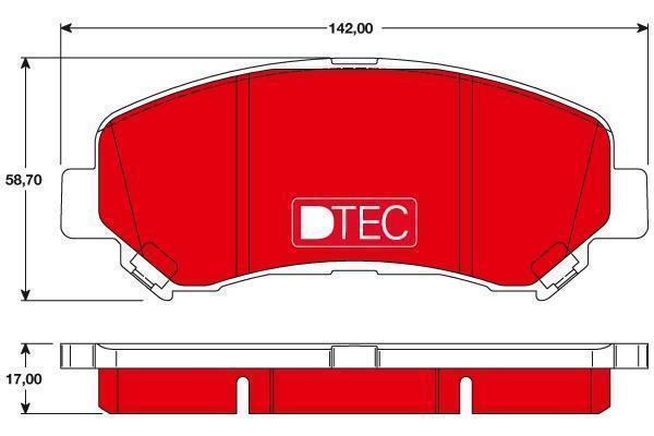 Колодки тормозные Nissan Qashqai (J10) 06-14, X-Trail (T31) 07-14 передние \ TRW GDB3467DTE